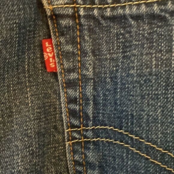 Rare Mens Levis 522 Blue Denim Wash - Picture 7 of 10